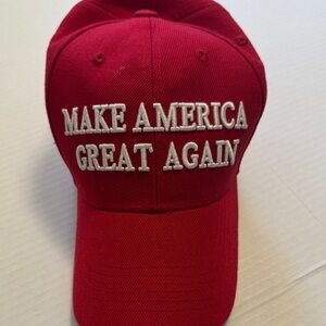 DC Red Cap with White Embroidery